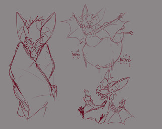 anthro bat_ears bat_nose bat_wings belly big_belly blush blush_lines bodily_fluids claws container crossed_arms cup disposable_cup drinking_straw evil_grin fangs flying fur hair half-closed_eyes holding_object holding_soda looking_at_viewer male membrane_(anatomy) membranous_wings morbidly_obese morbidly_obese_anthro morbidly_obese_male narrowed_eyes navel nude obese obese_anthro obese_male open_mouth outie_navel overweight overweight_anthro overweight_male sitting smile solo sound_effects spread_wings sweat teeth text wings scudmum maz_(scudmum) bat mammal megabat 2024 digital_drawing_(artwork) digital_media_(artwork) multiple_scenes sketch
