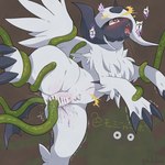 1:1 anal anal_penetration black_body black_eyes black_skin blush bodily_fluids censor_bar censored claws clitoris constricted_pupils crying duo ejaculation fangs female feral fur generation_4_pokemon generation_6_pokemon genital_fluids genitals hair heart_symbol horn ineffective_censorship japanese_text mega_absol mega_evolution navel nintendo open_mouth orgasm penetration pokemon pokemon_(species) pupils pussy pussy_ejaculation red_eyes restrained saliva sex shaking shiny_pokemon signature small_pupils solo_focus spread_legs spreading tail tangrowth tbsktbwa tears teeth tentacle_in_ass tentacle_in_pussy tentacle_penetration tentacle_sex tentacles text tongue tongue_out translation_request trembling vaginal vaginal_fluids vaginal_penetration white_body white_fur white_hair wings