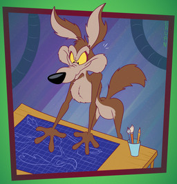 4_fingers abstract_background anthro arched_back arm_tuft back_tuft belly big_butt biped black_eyes black_nose blueprint brown_body brown_fur butt casual_nudity chest_tuft curling_tail elbow_tuft eyebrows fingers fluffy fluffy_chest fluffy_tail fur furniture grin head_tuft inside lines_drawn looking_down male mischievous mischievous_smile multicolored_body multicolored_fur nude nudist pecs plan pose raised_tail shoulder_tuft skinny skinny_anthro skinny_male slim slim_anthro slim_male small_waist smile smirk solo standing table tail tan_belly tan_body tan_eyebrows tan_fur toony tuft two_tone_body two_tone_fur wasp_waist yellow_sclera gavanzude looney_tunes warner_brothers road_runner_(looney_tunes) wile_e._coyote avian bird canid canine canis coyote cuculiform greater_roadrunner mammal new_world_ground_cuckoo roadrunner 2025 alternate_version_at_paywall colored digital_drawing_(artwork) digital_media_(artwork) flat_colors hi_res pinup signature