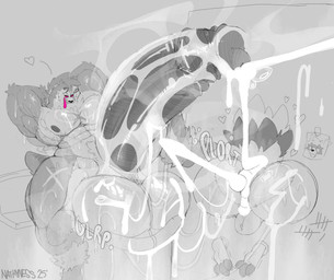 after_anal after_sex anthro bodily_fluids cum cum_everywhere cum_expulsion cum_in_ass cum_inside duo genital_fluids hyper male male/male messy musk sweat nathyness nintendo pokemon galarian_form galarian_zigzagoon generation_8_pokemon obstagoon pokemon_(species) regional_form_(pokemon) absurd_res hi_res