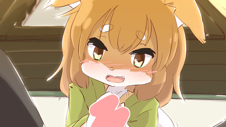 anthro blush censor_bar clothing duo female first_person_view genitals inside loli male male/female open_mouth penile penis spread_legs spreading young young_anthro aogitsune_jitto canid canine canis domestic_dog mammal 16:9 2020 animated animated_png censored loop mosaic_censorship widescreen