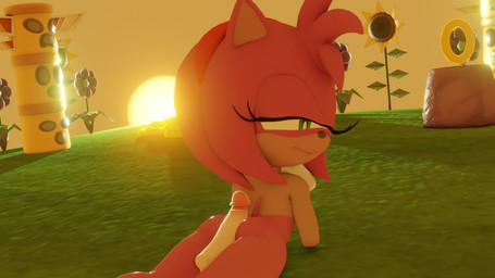 anthro biped disembodied_penis female female_anthro genitals grass hot_dogging looking_at_viewer looking_back looking_back_at_viewer lying male male/female nude nude_anthro nude_female on_front outside penis plant pose sex solo sunset three-quarter_view sonlink sega sonic_the_hedgehog_(series) amy_rose eulipotyphlan hedgehog mammal 16:9 3d_(artwork) digital_media_(artwork) hi_res portrait shaded soft_shading three-quarter_portrait widescreen