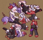 accessory anthro cunnilingus dildo duo female female/female hair_accessory hair_tie oral sex sex_toy strapon tail tail_motion tailwag tied_ears vaginal conditional_dnp viotailed nintendo pokemon braixen generation_6_pokemon generation_8_pokemon pokemon_(species) raboot hi_res
