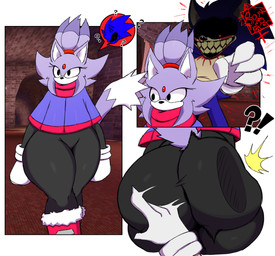 anthro big_butt black_clothing blood blue_body blue_fur bodily_fluids butt butt_slap clothing duo female fur gloves handwear male male/female purple_body purple_fur ready_or_not_here_i_come simple_background slap smile spanking tail teeth thick_thighs wide_hips feladrine outcome_memories roblox sega sonic_the_hedgehog_(series) 2011_x blaze_the_cat blaze_the_cat_(outcome_memories) sonic_the_hedgehog domestic_cat eulipotyphlan felid feline felis hedgehog mammal 2025 absurd_res colored comic digital_media_(artwork) hi_res shaded sketch