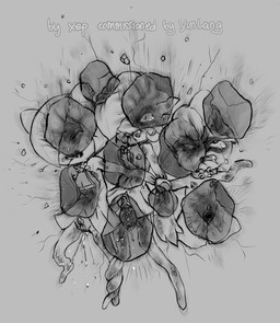 anthro aroused aroused_female badge big_clitoris big_nipples black_eyes blood bodily_fluids bottomwear breasts broken_bone broken_teeth bruised butt clitoris clothing crash crashing crush defeated erect_clitoris erect_nipples erection female genital_fluids genitals gore gore_focus group male male/female merchant miniskirt missing_tooth mystery_dungeon_badge nipples nosebleed penetration prolapse rock ryona skirt small_breasts vaginal vaginal_fluids vaginal_penetration vaginal_prolapse vulva niichan nintendo pokemon gardevoir generation_3_pokemon kecleon kirlia lizard monster pokemon_(species) ralts reptile scalie shiny_pokemon absurd_res hi_res monochrome daughter_(lore) mother_(lore) parent_(lore)