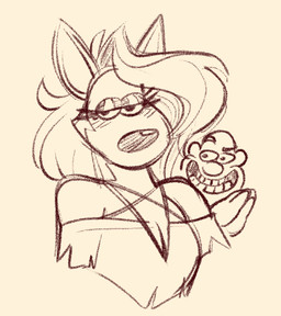 anthro bedroom_eyes biped breasts duo eyelashes eyeshadow female grin hair humor long_hair looking_at_viewer makeup male narrowed_eyes occult_symbol pentagram seductive shitpost simple_background smile style_emulation symbol white_background goolee aardman_animations hellaverse helluva_boss mythology wallace_and_gromit loona_(helluva_boss) wallace_(wallace_and_gromit) canid canid_demon canine demon hellhound human mammal mythological_canine mythological_creature 2025 digital_media_(artwork) meme