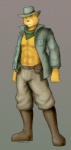 abs anthro archaeologist_hat blue_eyes boots clothing footwear fur hat headgear headwear male pink_nose shoes solo yellow_body yellow_fur saimen montana_jones montana_jones_(character) felid mammal hi_res