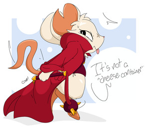 anthro bottomless bottomless_anthro bottomless_female clothed clothing covering covering_butt covering_self digitigrade female female_anthro fur hairless_tail holding_object holding_weapon jacket looking_back mace melee_weapon rear_view solo tail text tongue tongue_out topwear weapon whip white_body white_fur guzzlord420 mina_the_hollower yacht_club_games mina_(mina_the_hollower) 2026 digital_drawing_(artwork) digital_media_(artwork) english_text hi_res