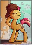 ambiguous_nudity animated animated_comic babs_seed_(mlp) bathroom comic cutie_mark earth_pony equid equine female feral friendship_is_magic hasbro horse mammal my_little_pony pony short_playtime solo steam towel towel_on_head water_droplets wet whateverbender