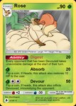 2_tails almost_fully_inside ambiguous_gender belly big_belly blackfoxguts brown_face brown_paws card card_template cream_belly eevee eeveelution english_text female_(lore) feral floatzel forepaw_on_stomach fur generation_1_pokemon generation_4_pokemon green_ears green_tail hand_on_belly huge_belly hyper hyper_belly leafeon morbidly_obese multi_tail narrowed_eyes nintendo obese one_eye_closed open_mouth oral_vore orange_body orange_fur overweight partially_inside pink_tongue pokemon pokemon_(species) pokemon_card rose_(blackfoxguts) sharp_teeth solo tail tan_body tan_fur teeth text tongue trading_card trading_card_template vore