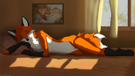 4_toes 5_fingers ambiguous_gender anthro biped black_hands black_nose black_pawpads blue_eyes claws dappled_light digitigrade dipstick_tail eyebrows eyelashes feet fingers fluffy fluffy_tail front_view fur light looking_at_viewer male markings multi_tail multicolored_body multicolored_fur nude_anthro orange_body orange_fur pawpads paws pose smile solo tail tail_markings toe_claws toes red_the_kitsune canid canine fox mammal 2025 absurd_res cel_shading digital_drawing_(artwork) digital_media_(artwork) full-length_portrait hi_res lighting portrait shaded watermark