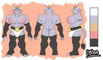 abs anthro big_pecs bulge butt clothed clothing horn looking_at_viewer male male_lingerie muscular muscular_male nipples nude pecs puffy_nipples simple_background solo speedo swimwear tail torito_moo nintendo pokemon fan_character bovid bovine cattle generation_1_pokemon hybrid machoke mammal pokemon_(species) absurd_res digital_drawing_(artwork) digital_media_(artwork) hi_res model_sheet