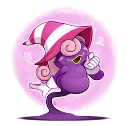 belly blush blush_stickers clothing curly_hair female gloves hair hair_over_eyes handwear hat headgear headwear legless lips long_hair not_furry obscured_eyes open_mouth open_smile pink_background pink_hair purple_body simple_background slightly_chubby slightly_chubby_female slightly_chubby_humanoid smile solo split_form white_clothing white_gloves white_handwear witch_hat yellow_lips francoisl-artblog mario_bros nintendo paper_mario vivian_(mario) humanoid shadow_creature shadow_siren spirit 2024 digital_media_(artwork) full-length_portrait hi_res portrait signature trans_(lore) trans_woman_(lore)