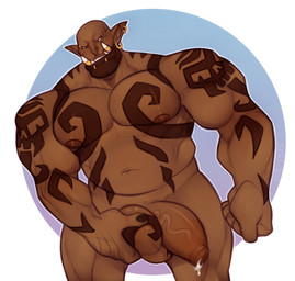 balls biceps big_balls big_penis fangs foreskin genitals holding_balls humanoid_genitalia humanoid_penis humanoid_pointy_ears long_foreskin male muscular muscular_humanoid muscular_male nipples pecs penis pointy_ears solo tattoo teeth unretracted_foreskin vein veiny_penis leelikessmut blizzard_entertainment warcraft garrosh_hellscream humanoid orc absurd_res hi_res