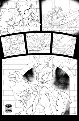 anthro clothing coffin coffin_corruption corruption dress duo ear_piercing fangs female feral grin piercing smile stake teeth transformation catbeecache fleetway_comics sega sonic_the_comic sonic_the_hedgehog_(comics) sonic_the_hedgehog_(series) ebony_the_cat pyjamas_the_sheepdog bat canid canine canis domestic_cat domestic_dog felid feline felis mammal vampire comic hi_res monochrome