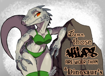 4_fingers amber_eyes anthro anthrofied back_spikes big_tail bold_text breasts cast_shadow claws cleavage closed_smile clothed clothing cracked cursive curvy_figure dark_body dark_scales dewlap_(anatomy) eyelashes female fingers foot_size_difference footwear glistening glistening_body glistening_eyes graffiti green_clothing green_footwear green_socks green_underwear grey_body grey_claws grey_scales hand_on_leg hand_on_own_leg hand_on_own_thigh hand_on_thigh hip_dips leaning_on_object leg_grab legwear lidded_eyes medium_breasts mouth_closed muscular muscular_arms navel non-mammal_breasts pupils raised_tail rock rounded_snout scales shadow shadowed_eyes simple_background smile socks solo spikes spikes_(anatomy) tail teeth_showing text text_emphasis thick_thighs thigh_grab thigh_highs underwear voluptuous wide_hips socchinn jurassic_park jurassic_world universal_studios dinosaur hybrid indominus_rex prehistoric_species reptile saurischian scalie theropod 2022 colored_line_art digital_drawing_(artwork) digital_media_(artwork) hi_res signature