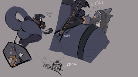 ambiguous_gender anal_object_insertion anthro cage camel_toe claws clenching clothing dialogue female genitals group headgear headwear living_insertion_play macro nun_outfit simple_background size_difference text underwear vulva thesociallyawkwardpinguin mythology dragon human mammal mythological_creature mythological_scalie scalie absurd_res english_text hi_res