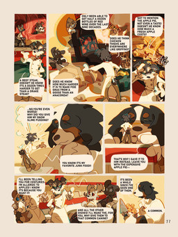 angry anthro brown_body brown_fur dialogue fur grey_body grey_fur group male male/male micro text white_body white_fur icecube_joey canid canine canis domestic_dog mammal 3:4 comic english_text hi_res multiple_scenes