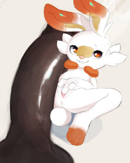anthro anus big_ears bodily_fluids cheek_tuft cum dark_body dark_skin duo erection facial_tuft feet female fingering fingering_self first_person_view fur genital_fluids genitals human_pov interspecies larger_male looking_at_viewer male male/female male_pov masturbation multicolored_body nude penis pink_nose pokephilia red_eyes size_difference smaller_female smile tail teeth tuft vaginal vaginal_fingering vulva white_body white_fur marzuyo nintendo pokemon generation_8_pokemon human lagomorph mammal pokemon_(species) scorbunny absurd_res digital_media_(artwork) hi_res