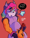 anthro blush breasts clothing costume fursuit genitals handjob male male/male muscular penile penis sex solo torn_clothing everdog berry_(brawl_stars) human mammal