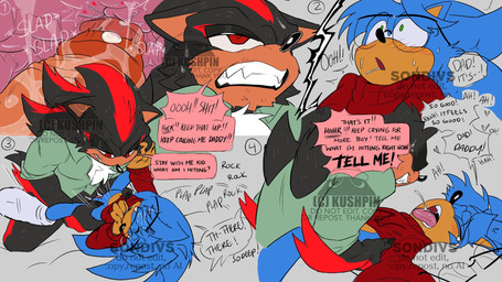 age_difference andromorph anthro blush bodily_fluids duo eyewear genital_fluids genitals glasses green_eyes intersex intersex/male male penis profanity red_eyes text vaginal_fluids vulva somedivs sega sonic_the_hedgehog_(series) nicholas_(shaddycatz) shadow_the_hedgehog sonic_the_hedgehog eulipotyphlan hedgehog mammal 16:9 comic english_text hi_res widescreen stepfather_(lore) stepfather_and_stepchild_(lore) stepfather_and_stepson_(lore) stepparent_(lore) stepparent_and_stepchild_(lore) stepparent_and_stepson_(lore) stepson_(lore) trans_(lore) trans_man_(lore)