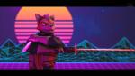 1980s_theme grid gun knife laser ranged_weapon retro shooting solo synthwave weapon nocturnalfuzz nintendo outrun star_fox fox_mccloud canid canine fox mammal 16:9 3d_(artwork) 4k absurd_res digital_media_(artwork) hi_res source_filmmaker_(artwork) widescreen