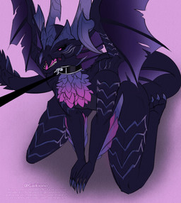 anthro first_person_view leash leashing_pov male membrane_(anatomy) membranous_wings nude open_mouth simple_background solo thick_thighs wide_hips wings gaiki capcom monster_hunter mythology dragon elder_dragon malzeno mythological_creature mythological_scalie scalie digital_media_(artwork) hi_res