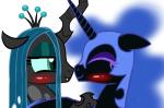 animated blush changeling equine female feral friendship_is_magic hair horn horse my_little_pony nightmare_moon_(mlp) pony queen_chrysalis_(mlp) tiarawhy
Rating: Questionable
Score: 20
User: KrzykaczNerwus
Date: October 14, 2013