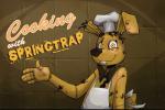 animatronic anthro apron bow_(feature) bow_tie buckteeth chef_hat clothing comic digital_media_(artwork) english_text five_nights_at_freddy's five_nights_at_freddy's_3 hat headgear headwear lagomorph leporid machine male mammal nobody_(artist) rabbit robot scottgames springtrap_(fnaf) teeth text yellow_eyes