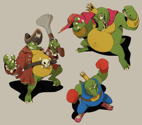 anthro belly belt biped boxing_gloves bracelet cape claws clothed clothing crown green_body handwear headgear jewelry male overweight overweight_anthro overweight_male pirate_hat red_cape red_clothing scales sharp_teeth simple_background solo teeth toe_claws flookz donkey_kong_(series) nintendo king_k._rool crocodile crocodilian kremling reptile scalie 2018 digital_media_(artwork) hi_res multiple_images