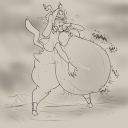 2_horns anthro antlers belly belly_expansion big_belly big_breasts bloated breasts button_(fastener) close_to_bursting clothed clothing expansion female floppy_ears hooves horn huge_belly hyper hyper_belly lop_ears organs rumbling_stomach solo stomach straining_buttons tail thick_thighs weight_gain wide_hips sinfullapis pseudoregalia sybil_(pseudoregalia) bovid caprine domestic_cat felid feline felis goat hybrid jackalope lagomorph leporid mammal rabbit 1:1 2024 digital_drawing_(artwork) digital_media_(artwork) hi_res