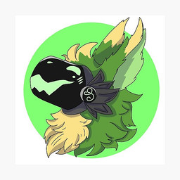 ambiguous_gender anthro blush blush_lines border machine open_mouth side_view solo white_border unknown_artist protogen 1:1 icon tagme