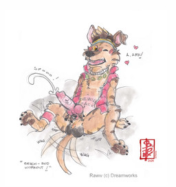 accessory adolescent animal_genitalia animal_penis anthro arf aroused balls blush bodily_fluids canine_genitalia canine_penis clothing cum ejaculation erection floppy_ears genital_fluids genitals hair head_hair headband heart_symbol humping jewelry knot knot_tug lying_on_ground male masturbation necklace on_ground orgasm pawpads paws penis solo sound_effects spiky_hair tail tail_motion tailwag text tongue tongue_out topwear vest young fennec_(artist) mythology raww_(forgotten_island) canid canine canis domestic_dog mammal mythological_canine mythological_creature werecanid werecanine werecreature weredog werewolf painting_(artwork) traditional_media_(artwork) watercolor_(artwork)