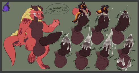 anthro balls bodily_fluids body_in_urethra border claws clenching_penis cock_head_gulp cock_vore cum cum_vore dialogue digestion duo erection feet_first fur genital_fluids genitals grey_border knot knotted_penis larger_pred logo male male/male male_pred male_prey muffled nude nude_male orange_body orange_fur penile penis precum red_body size_difference slosh sloshing_balls slurp slurping sound_effects squelching text throbbing throbbing_penis vore zeanlain mythology flynn_(zeanlain) morca_(character) canid canine dragon fox mammal mythological_creature mythological_scalie scalie 2023 artist_logo colored english_text hi_res sequence