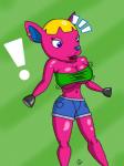 ! animal_crossing blue_eyes breasts cervine cleavage clothed clothing deer ear_piercing female fuchsia nintendo piercing solo tube_top unknown_artist video_games
Rating: Questionable
Score: 0
User: Juni221
Date: March 07, 2014