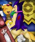 2018 absurd_res ampharos anthro anus areola balls blush bodily_fluids breasts cervical_penetration collar cowgirl_position cum cum_in_pussy cum_inside cum_on_balls cum_on_penis dashing_wanderer_ampharos detailed_background digital_media_(artwork) drooling duo ejaculation erection eyes_closed female female_on_top female_penetrated from_front_position generation_2_pokemon genital_fluids genitals hi_res humanoid_genitalia humanoid_penis impregnation internal looking_pleasured male male/female male_on_bottom male_penetrating male_penetrating_female mammal nintendo nipples on_bottom on_top open_mouth ovum penetration penile penile_penetration penis penis_in_pussy pokemon pokemon_(species) pokemon_mystery_dungeon pussy saliva sex sperm_cell spike_chunsoft sweat tongue tongue_out typhlosion vaginal vaginal_penetration winick-lim ying