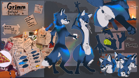 anthro anus balls biped butt claws countershade_torso countershading erection feet fingers front_view fur genitals looking_at_viewer male nude nude_anthro nude_male penis rear_view smile solo standing tail teeth toes tongue oxfort2199 enfield 2026 digital_drawing_(artwork) digital_media_(artwork) hi_res