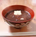 bowl chopsticks container food fur micro partially_submerged photo_background real solo soup white_body white_fur petaro bear mammal 2020 digital_media_(artwork) mixed_media photography_(artwork) signature