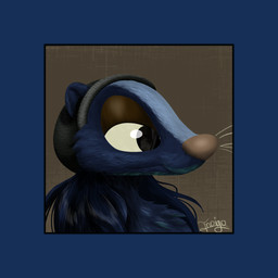 anthro beanie clothing hat headgear headwear male picture_frame whiskers indigo_snep indigo_(indigo_snep) mammal mephitid skunk striped_skunk 1:1 alpha_channel hi_res