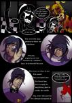 animatronic blood bodily_fluids comic crying digital_media_(artwork) english_text fazbear's_fright female five_nights_at_freddy's five_nights_at_freddy's_3 ghost glowing glowing_eyes hair human lagomorph leporid machine male mammal nomidot purple_man_(fnaf) rabbit robot scottgames spirit springtrap_(fnaf) tears text