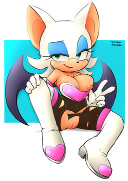 anthro areola armor armwear barely_contained barely_contained_breasts bedroom_eyes big_breasts big_nipples black_bodysuit black_clothing black_nose black_skinsuit blue_background blue_eyes blue_eyeshadow blush blush_lines bodysuit boots breastplate breasts cleavage cleavage_overflow clothed clothing collarbone elbow_gloves eyelashes eyeshadow female footwear fur genitals gesture gloves hair hand_gesture hand_on_knee hand_on_leg hand_on_own_knee hand_on_own_leg handwear legwear makeup membrane_(anatomy) membranous_wings narrowed_eyes nipple_slip nipples no_underwear one_breast_out pink_areola pink_nipples raised_shoulders seductive shoes short_hair showing_teeth simple_background sitting skinsuit smile solo spread_legs spreading squish tan_body thick_thighs thigh_boots thigh_highs thigh_squish tight_clothing torn_clothing v_sign vulva white_background white_body white_boots white_clothing white_footwear white_fur white_gloves white_handwear wide_hips wings roundpeach tenshigarden third-party_edit sega sonic_the_hedgehog_(series) rouge_the_bat bat mammal 2022 artist_collaboration colored colored_sketch digital_drawing_(artwork) digital_media_(artwork) hi_res signature sketch