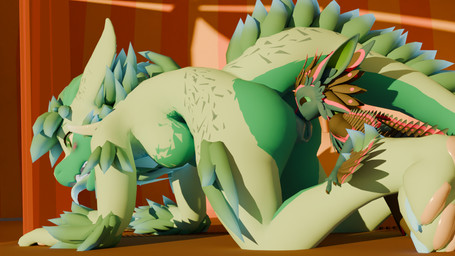 anthro breasts butt daniella duo female male size_difference thick_thighs winterbold stolas45 manny_the_avali_(stolas45) avali 16:9 hi_res widescreen
