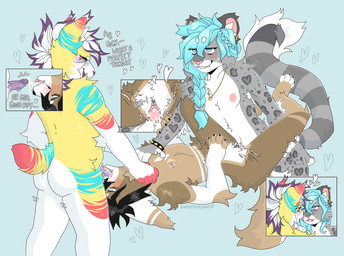 alternative_fashion anthro big_clitoris bodily_fluids breasts clitoris close-up cum cum_in_mouth cum_in_vagina cum_inside deep_throat dialogue drooling emo fellatio female femboy genital_fluids genital_piercing genitals group kissing makeup male male/female nipple_piercing nipples oral oral_penetration orgasm penetration penile penile_penetration penis penis_in_mouth penis_in_vagina piercing running_makeup saliva saliva_string scar self-harm_scars sex slightly_chubby small_breasts small_penis spitroast spitroast_kiss text trio vaginal vaginal_penetration rroostersauce fern_(rroostersauce) kennie_(rroostersauce) lupe_(rroostersauce) canid canine felid feline fennec_fox fox lynx mammal pantherine snow_leopard true_fox absurd_res english_text hi_res trans_(lore)