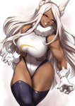 big_breasts breasts clothing female gloves hair handwear legwear leotard long_hair red_eyes simple_background solo tan_body tan_skin thigh_highs white_background white_hair packge my_hero_academia rumi_usagiyama animal_humanoid humanoid lagomorph lagomorph_humanoid leporid_humanoid mammal mammal_humanoid rabbit_humanoid 2020 hi_res