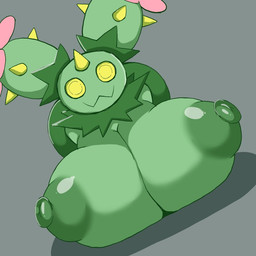 1_horn :3 areola big_areola big_breasts big_butt big_nipples breasts butt cactus female female_humanoid flower flower_(anatomy) forehead_horn glistening glistening_areola glistening_nipples green_areola green_body green_breasts green_nipples grey_background horn huge_breasts looking_at_viewer nipples non-mammal_nipples pink_flower plant puffy_areola puffy_nipples simple_background smile solo spikes spikes_(anatomy) yellow_eyes yellow_horn yellow_sclera yellow_spikes petronoise nintendo pokemon cactus_creature elemental_creature flora_fauna generation_5_pokemon humanoid maractus pokemon_(species) 1:1 2019 digital_media_(artwork)