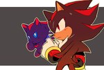 anthro black_body black_fur chest_fur fur male multicolored_body multicolored_fur on_model red_body red_eyes red_fur red_stripes serious solo stripes two_tone_body two_tone_fur spinstellar sega sonic_the_hedgehog_(series) shadow_chao shadow_the_hedgehog chao_(sonic) character_chao dark_chao eulipotyphlan hedgehog humanoid mammal hi_res