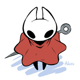 ambiguous_gender anthro biped black_body clothed clothed_ambiguous clothed_anthro clothing front_view looking_at_viewer simple_background solo standing advos hollow_knight_(franchise) team_cherry hornet_(hollow_knight) arthropod 1:1 2026 digital_drawing_(artwork) digital_media_(artwork) female_(lore)
