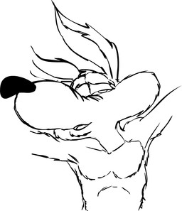 anthro arm_tuft athletic bedroom_eyes biped black_eyes black_nose chest_tuft chin_tuft collarbone elbow_tuft eyes_closed facial_tuft head_tuft kissing looking_pleasured male narrowed_eyes nude one_eye_half-closed open_mouth pecs pose ribs seductive shoulder_tuft skinny solo tuft vector vector_art stevethedragon looney_tunes warner_brothers wile_e._coyote canid canine canis coyote mammal 2012 black_and_white detailed digital_drawing_(artwork) digital_media_(artwork) headshot_portrait line_art monochrome pinup portrait sketch