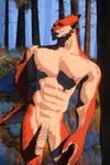 forest male muscular nude plant red_body red_skin solo tree buruthebull maxwellshiba dragon_(maxwellshiba) lunjy_(maxwellshiba) 3d_(artwork) digital_media_(artwork) hi_res