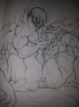 anthro demon drawing fire gay horn male monochrome monster penis sketch skull uncolored
Rating: Explicit
Score: 1
User: Silkywere
Date: February 07, 2014